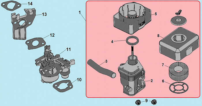 15 КАРБЮРАТОР КУЛЬТИВАТОР CHAMPION ВС7714