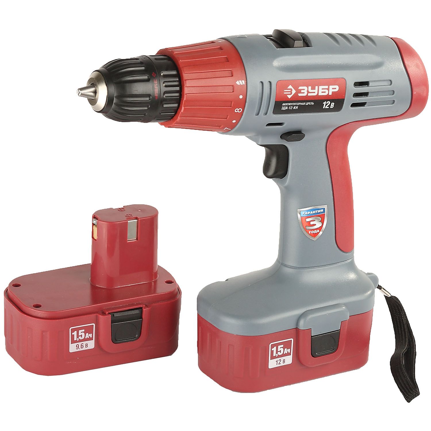 Дрель - шуруповерт, 2 АКБ ЗДА-12-КН