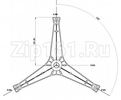Крестовина барабана для стиральной машины Samsung DC97-11292A cod758